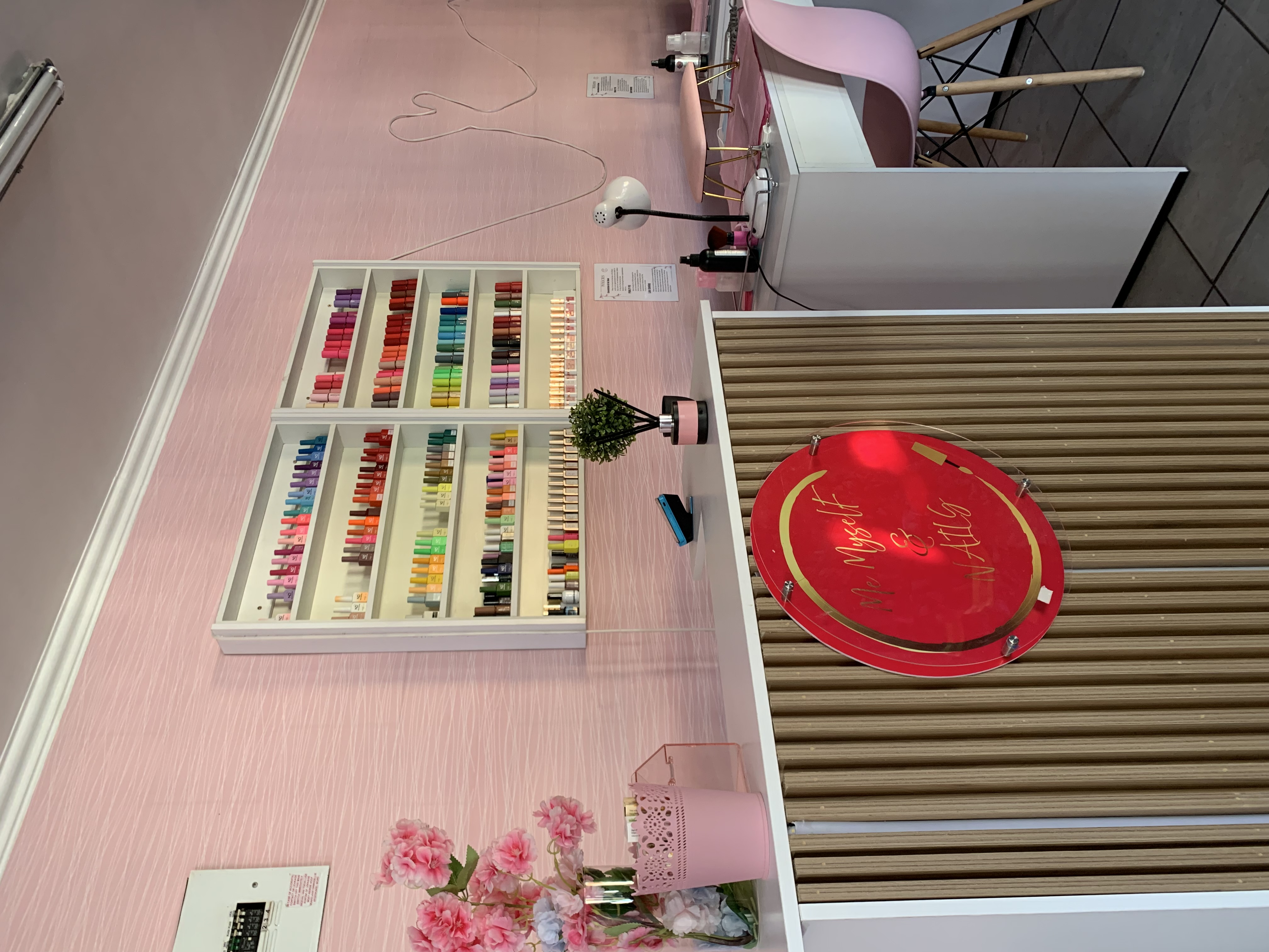 Nail artist at work